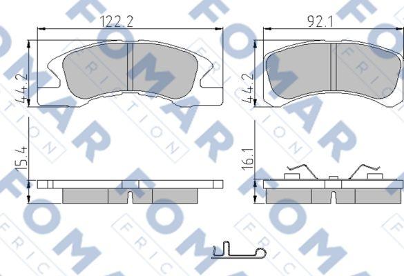 FOMAR Friction FO 949681 - Jarrupala, levyjarru inparts.fi