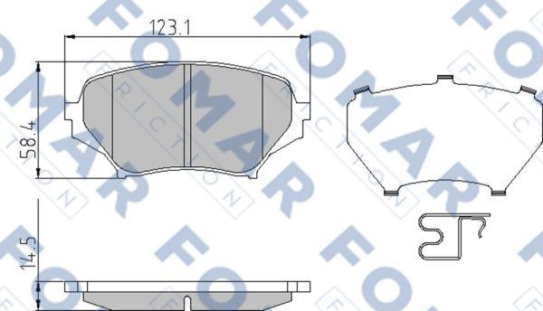 FOMAR Friction FO 948681 - Jarrupala, levyjarru inparts.fi