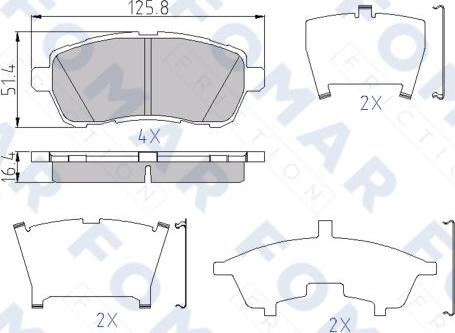 FOMAR Friction FO 958581 - Jarrupala, levyjarru inparts.fi