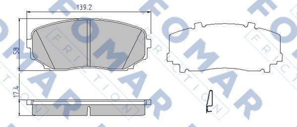 FOMAR Friction FO 957681 - Jarrupala, levyjarru inparts.fi