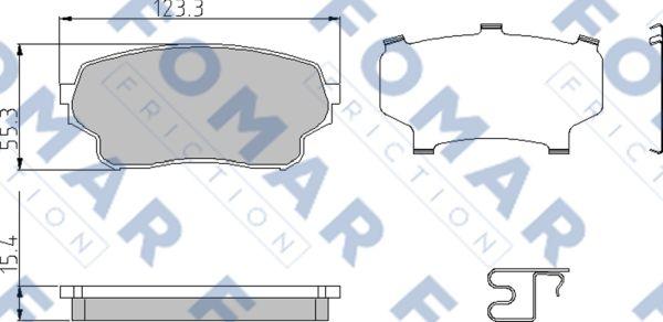 FOMAR Friction FO 957281 - Jarrupala, levyjarru inparts.fi