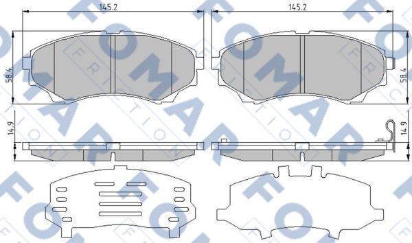 FOMAR Friction FO 969181 - Jarrupala, levyjarru inparts.fi