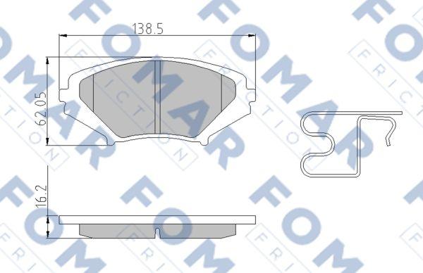 FOMAR Friction FO 968881 - Jarrupala, levyjarru inparts.fi