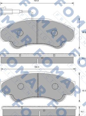 FOMAR Friction FO 909881 - Jarrupala, levyjarru inparts.fi