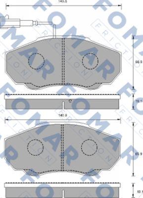 FOMAR Friction FO 909781 - Jarrupala, levyjarru inparts.fi