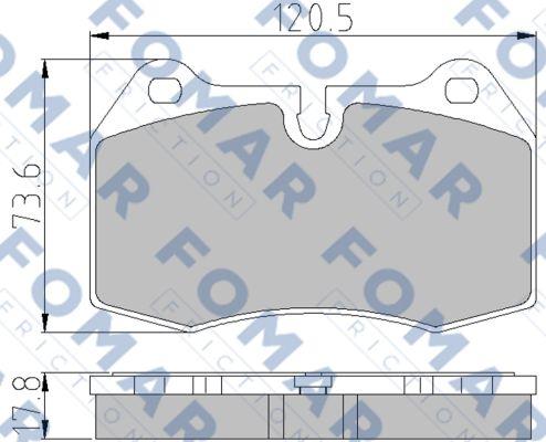 FOMAR Friction FO 904981 - Jarrupala, levyjarru inparts.fi