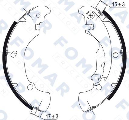 FOMAR Friction FO 9044 - Jarrukenkäsarja inparts.fi