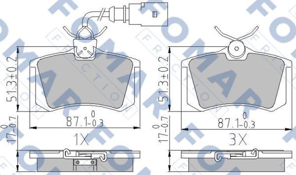 FOMAR Friction FO 904581 - Jarrupala, levyjarru inparts.fi