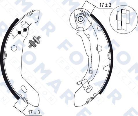 FOMAR Friction FO 9045 - Jarrukenkäsarja inparts.fi