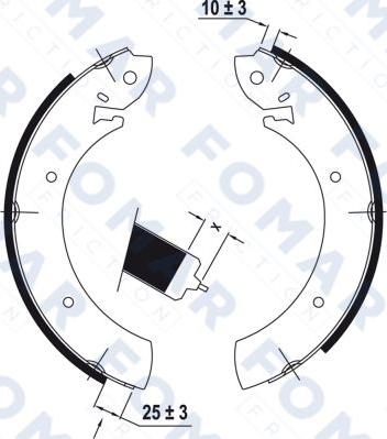 FOMAR Friction FO 9041 - Jarrukenkäsarja inparts.fi