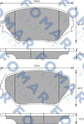 FOMAR Friction FO 905681 - Jarrupala, levyjarru inparts.fi