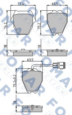 FOMAR Friction FO 905781 - Jarrupala, levyjarru inparts.fi