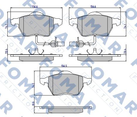 FOMAR Friction FO 906581 - Jarrupala, levyjarru inparts.fi