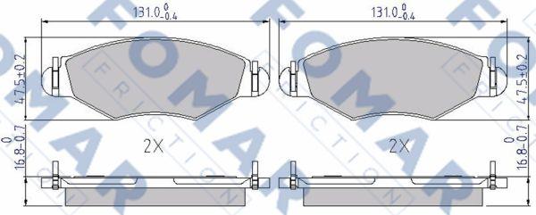 FOMAR Friction FO 906881 - Jarrupala, levyjarru inparts.fi