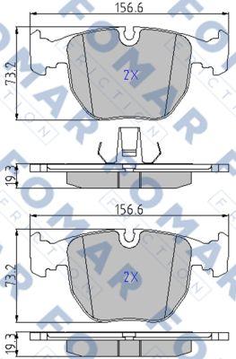 FOMAR Friction FO 900081 - Jarrupala, levyjarru inparts.fi