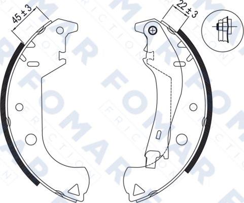 FOMAR Friction FO 9015 - Jarrukenkäsarja inparts.fi