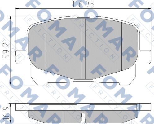 FOMAR Friction FO 901181 - Jarrupala, levyjarru inparts.fi