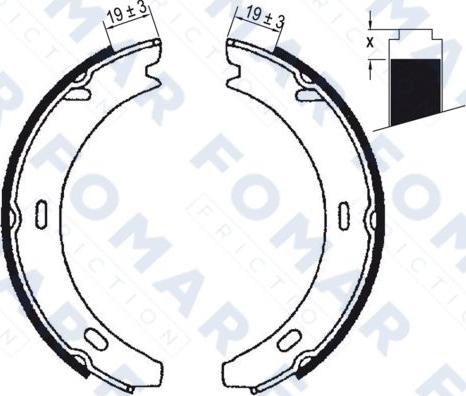 FOMAR Friction FO 9017 - Jarrukenkäsarja inparts.fi