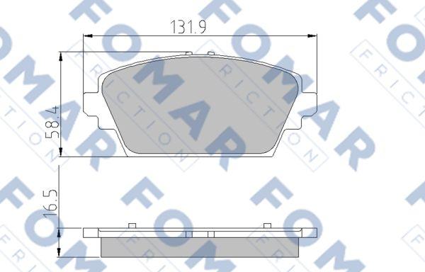 FOMAR Friction FO 908481 - Jarrupala, levyjarru inparts.fi