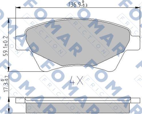 FOMAR Friction FO 908281 - Jarrupala, levyjarru inparts.fi