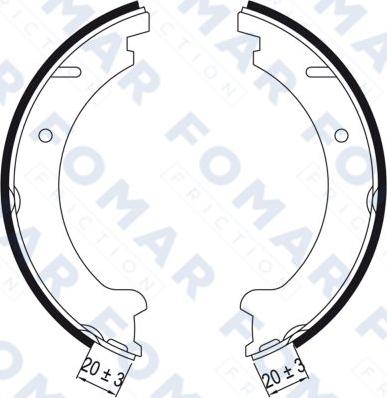 FOMAR Friction FO 9039 - Jarrukenkäsarja inparts.fi