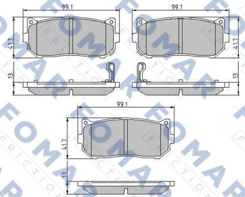 FOMAR Friction FO 903481 - Jarrupala, levyjarru inparts.fi