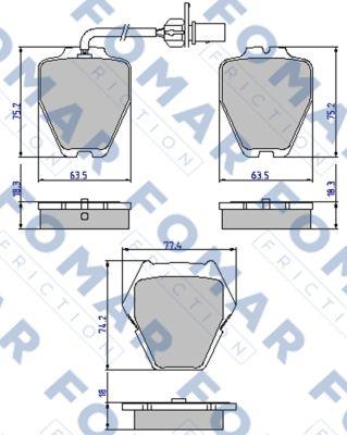 FOMAR Friction FO 903581 - Jarrupala, levyjarru inparts.fi