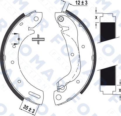 FOMAR Friction FO 9036 - Jarrukenkäsarja inparts.fi