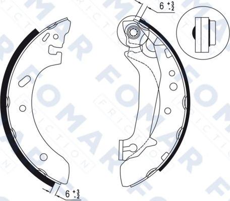 FOMAR Friction FO 9031 - Jarrukenkäsarja inparts.fi