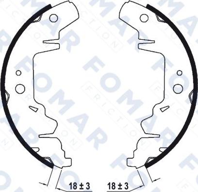 FOMAR Friction FO 9032 - Jarrukenkäsarja inparts.fi