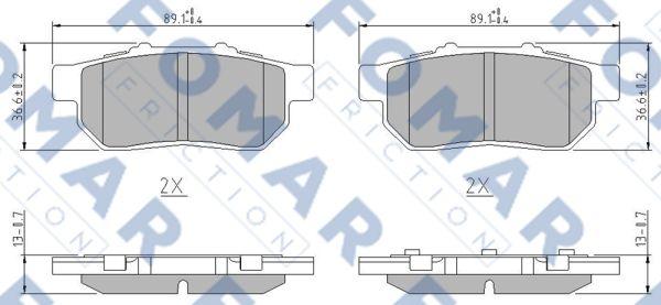 FOMAR Friction FO 902681 - Jarrupala, levyjarru inparts.fi