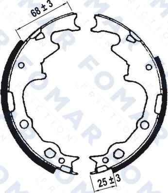 FOMAR Friction FO 9028 - Jarrukenkäsarja inparts.fi