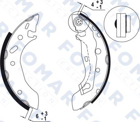 FOMAR Friction FO 9023 - Jarrukenkäsarja inparts.fi