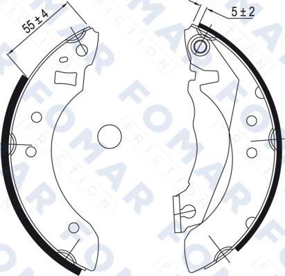 FOMAR Friction FO 9027 - Jarrukenkäsarja inparts.fi