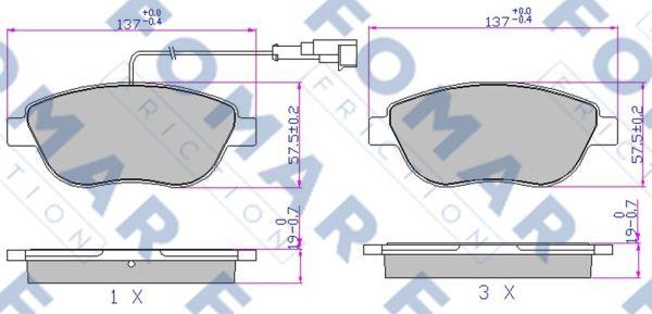 FOMAR Friction FO 907681 - Jarrupala, levyjarru inparts.fi