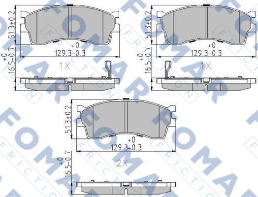 FOMAR Friction FO 907081 - Jarrupala, levyjarru inparts.fi