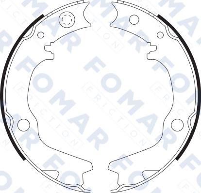 FOMAR Friction FO 9078 - Jarrukenkäsarja inparts.fi