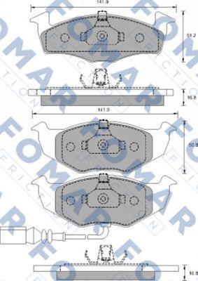 FOMAR Friction FO 907381 - Jarrupala, levyjarru inparts.fi