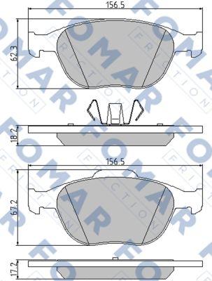 FOMAR Friction FO 907781 - Jarrupala, levyjarru inparts.fi