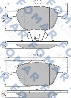 FOMAR Friction FO 914581 - Jarrupala, levyjarru inparts.fi