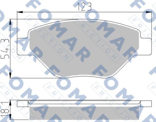 FOMAR Friction FO 914381 - Jarrupala, levyjarru inparts.fi