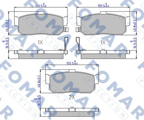 FOMAR Friction FO 916981 - Jarrupala, levyjarru inparts.fi