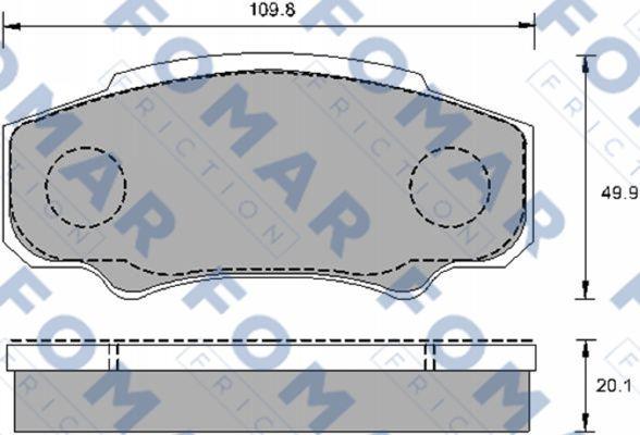 FOMAR Friction FO 910981 - Jarrupala, levyjarru inparts.fi