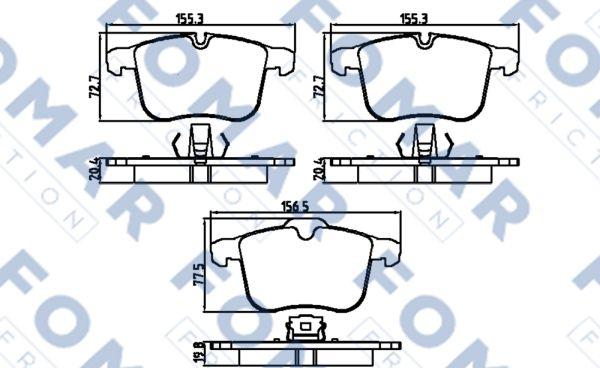 FOMAR Friction FO 910681 - Jarrupala, levyjarru inparts.fi