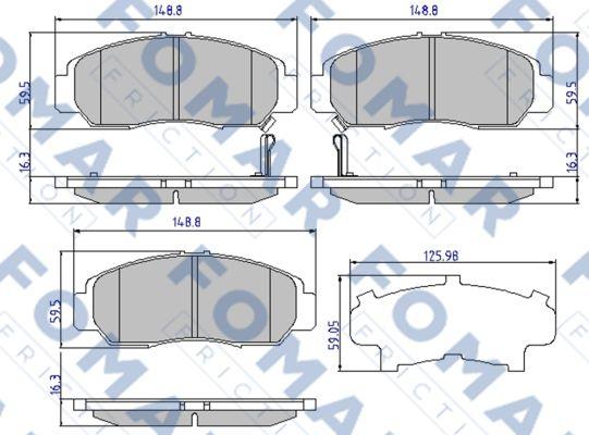 FOMAR Friction FO 910881 - Jarrupala, levyjarru inparts.fi