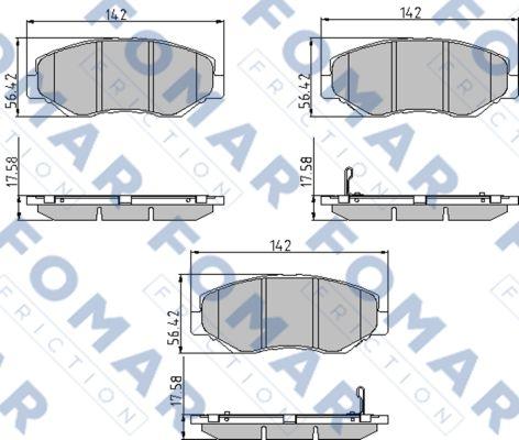 FOMAR Friction FO 911681 - Jarrupala, levyjarru inparts.fi