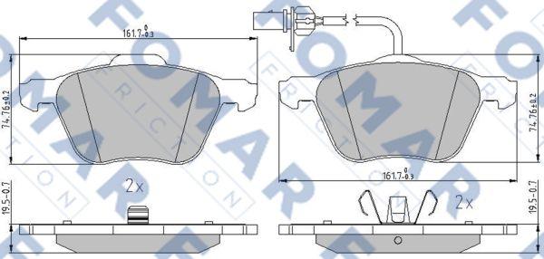 FOMAR Friction FO 911381 - Jarrupala, levyjarru inparts.fi