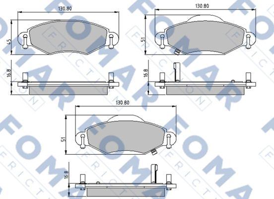 FOMAR Friction FO 913081 - Jarrupala, levyjarru inparts.fi