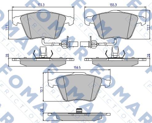 FOMAR Friction FO 912481 - Jarrupala, levyjarru inparts.fi