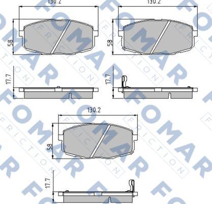 FOMAR Friction FO 912181 - Jarrupala, levyjarru inparts.fi